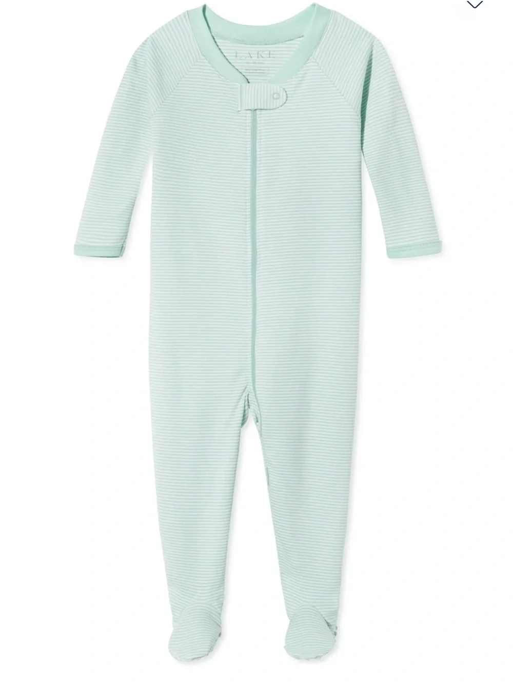 LAKE Baby Boys Striped Footie Pajamas